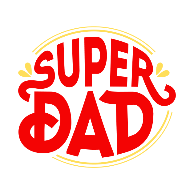 SUPER DAD TSHIRT by KAMISAA