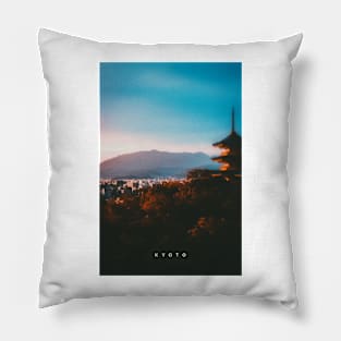 Kyoto | Retro Cityscapes Pillow