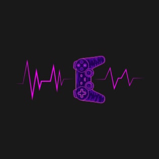 Heartbeat Line Video Games T-Shirt