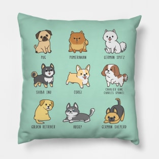 Dog Breeds Pillow