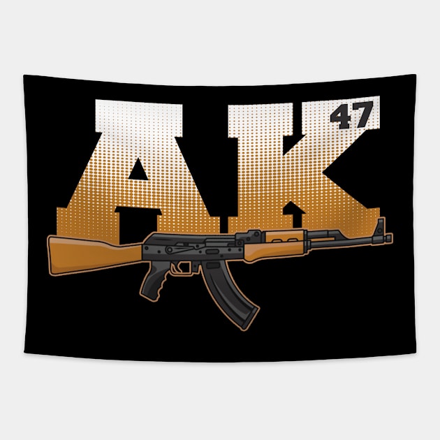 Ak 47 Kalaschnikov Tapestry by Realfashion