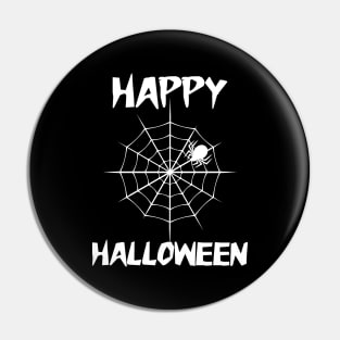 Happy Halloween Creepy Crawler Pin