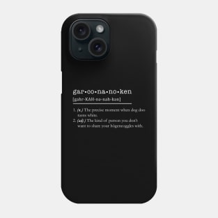 Garconanoken (White Lettering) Phone Case