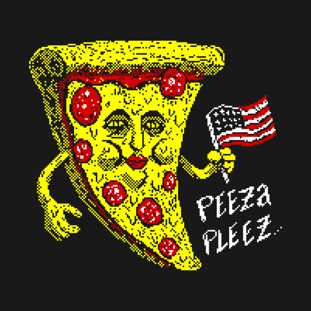 Happy Pizza by washburnillustration