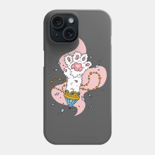 Lucky Paw - Cute Cat Illustration Phone Case
