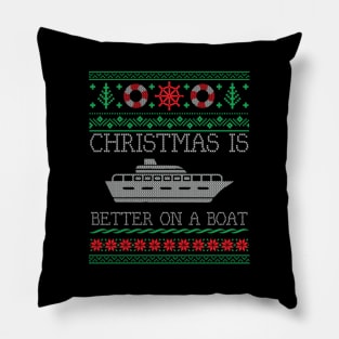 Boating Is Better On Pontoon Boat Ugly Pillow