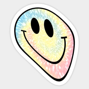 trippy holographic smiley face Sticker for Sale by tessloftin44