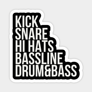 Kick+Snare+Hi Hats+Bassline=Drum&Bass Magnet