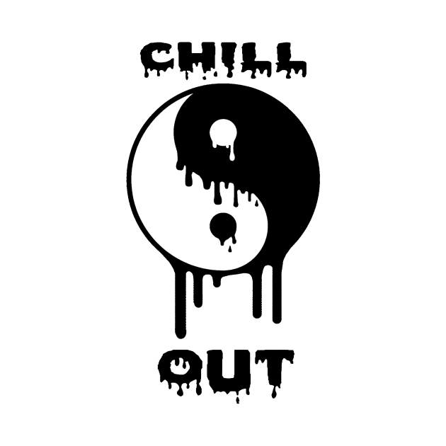 Chill Out Drippy Yin Yang by Hannah