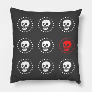 Red Skull Pillow