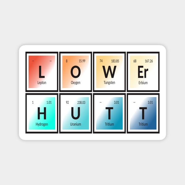 Lower Hutt Elements Magnet by Maozva-DSGN