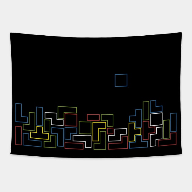 Videogame 80s Vintage Computer Games Retro Tapestry by TEEWEB