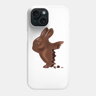 half eaten chocolate Easter bunny Phone Case