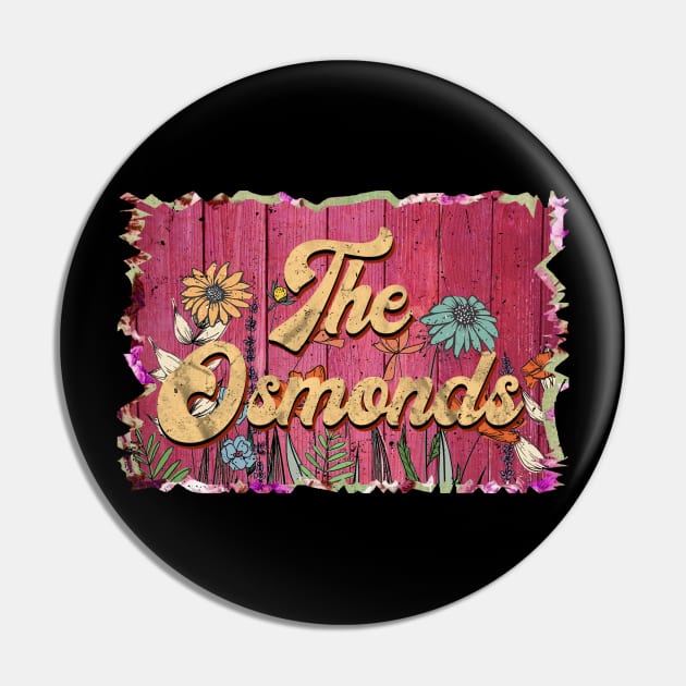 Classic Osmonds Personalized Flowers Proud Name Pin by BilodeauBlue