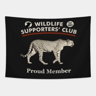 Cheetah on the Prowl Wildlife Supporters' Club Tapestry