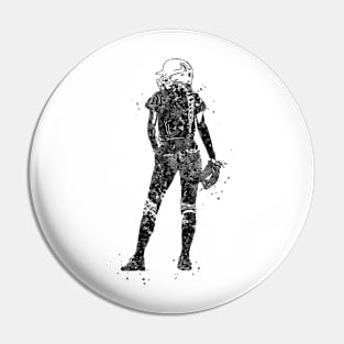 Girl Softball Player Pin