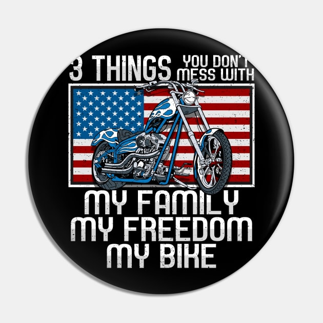 Motorcycle Biker American Way Pin by RadStar