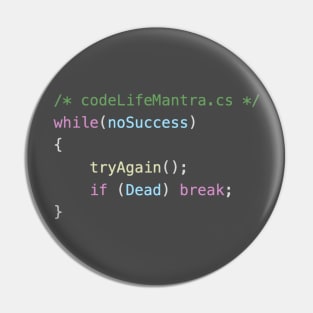 Code Life Mantra - C# Pin