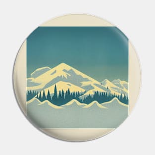 Snowy Mountains Pin