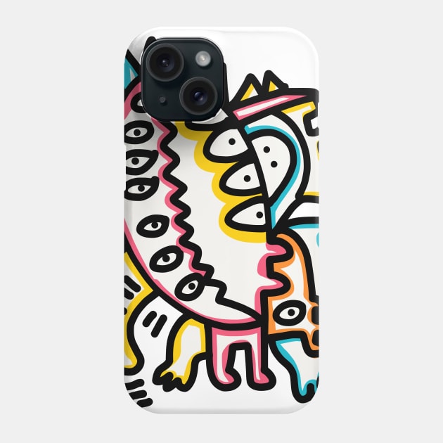 Japanese Creature Street Art Graffiti Phone Case by signorino