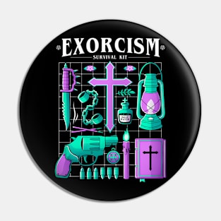 Exorcism Survival Kit Pin