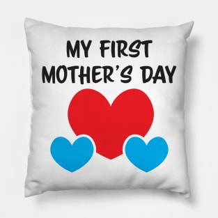 My First Mother's day mother of twin boys Pillow