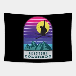 Ski Keystone Colorado Retro Sunset Tapestry