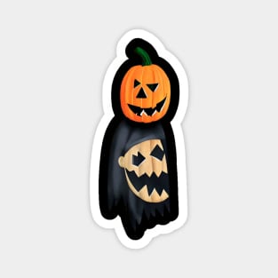 Halloween Scary Evil Pumpkin Funny Pumpkin Head Magnet