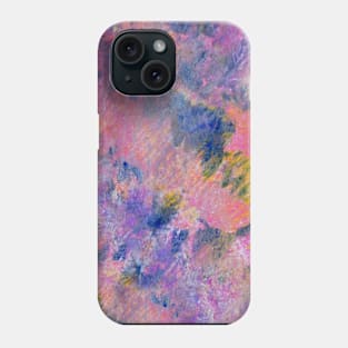 Abstract pink yellow Blue Phone Case