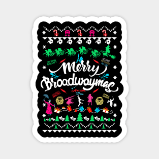 Broadway Ugly Christmas Sweater Magnet