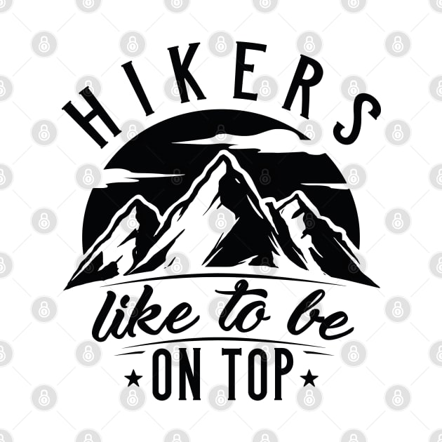 Hikers Like To Be On Top by LuckyFoxDesigns