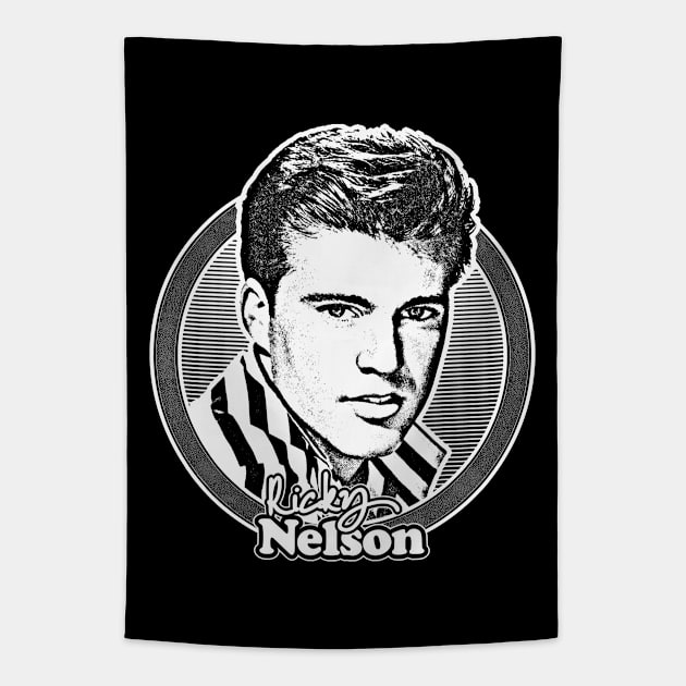 Ricky Nelson // 50s Retro Rock & Roll Aesthetic Tapestry by DankFutura