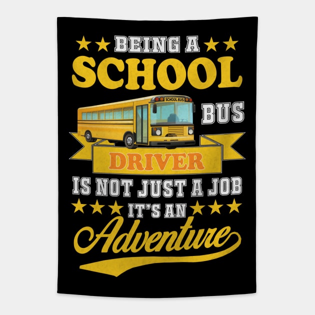 School Bus Driver Tapestry by Bananagreen