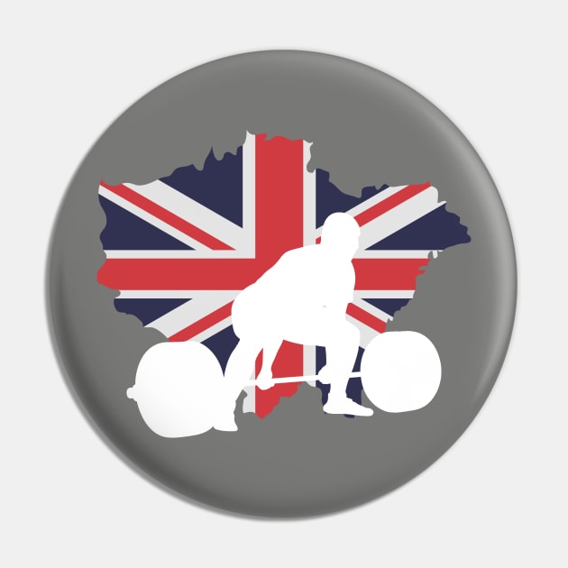 UK Flag Deadlift - Powerlifting Pin by High Altitude