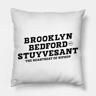 Bedford Stuyvesant Beats - Exploring the Heartbeat of Hip-Hop Pillow