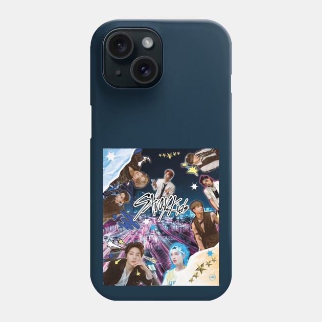 stray kids collage style design Phone Case by MBSdesing 