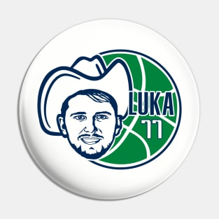 Luka Doncic, Dallas Playoff Basketball Pin