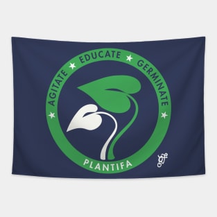 Plantifa Emblem (Dark version) Tapestry