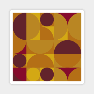 Midcentury Seasons Pattern Summer Magnet