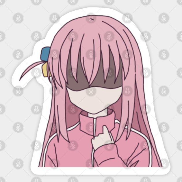 Bocchi - Hitori Bocchi Gotoh Funny Faces Sticker for Sale by aeeenry in  2023