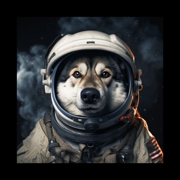 Astro Dog - Norwegian Elkhound by Merchgard