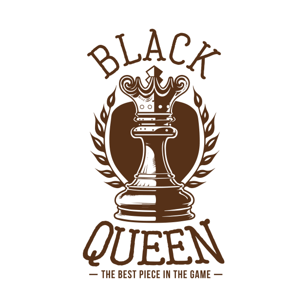 Black Queen: Chess Piece by PunTime