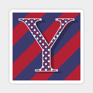 Old Glory Letter Y Magnet