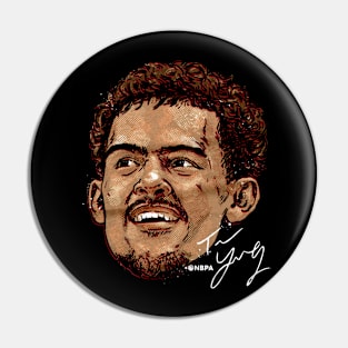 Trae Young Atlanta Smile Pin