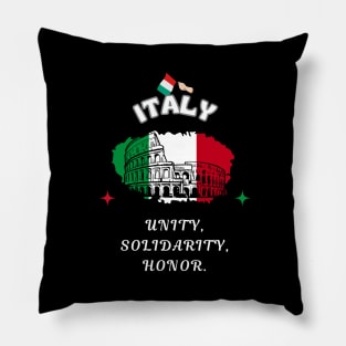 Italian Pride, Italy is a republic founded on labor Pillow