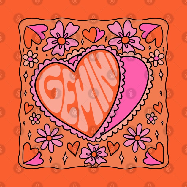 Gemini Heart by Doodle by Meg