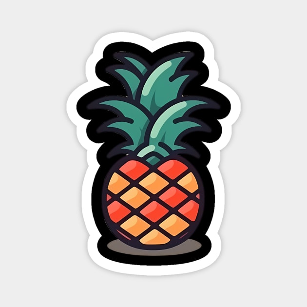 Simple Pineapple, Love Fruits Magnet by logiamerch