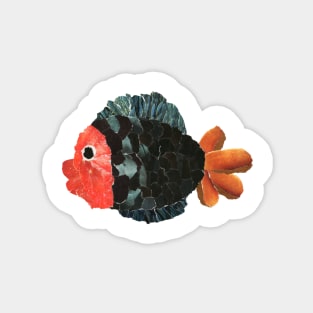 Fish - paper collage Magnet