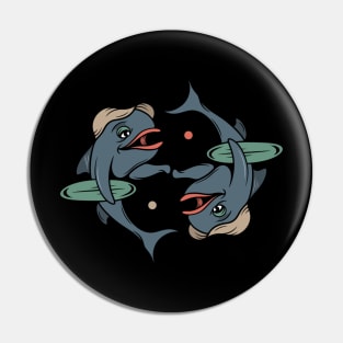 Fish and peace Pin