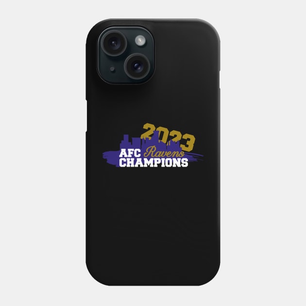 Ravens - 2023 AFC Champions Phone Case by CovpaTees